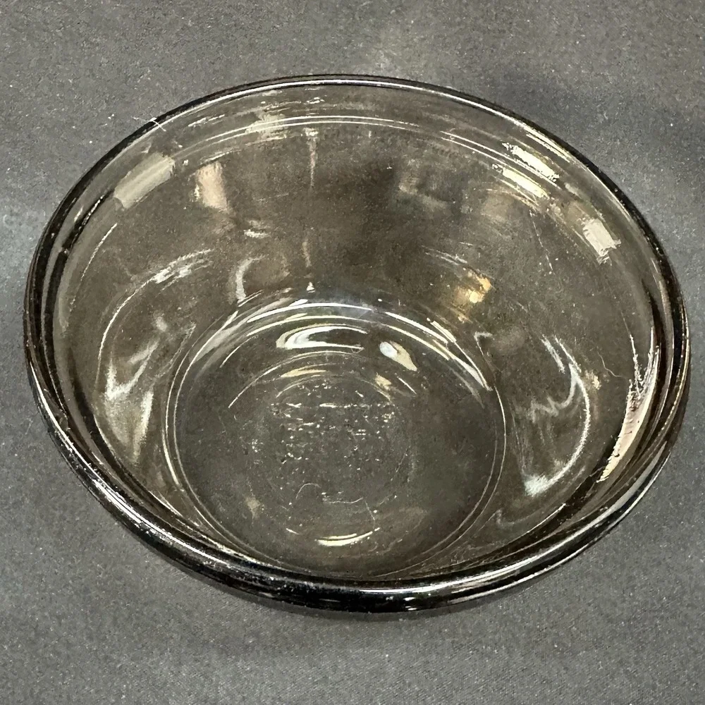 Anchor Hocking 6 oz 1034 Smoke Amber Brown Glass Custard Cup / Ramekin,‎ Vintage